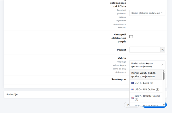 Stripe kartična billing i checkout prozor